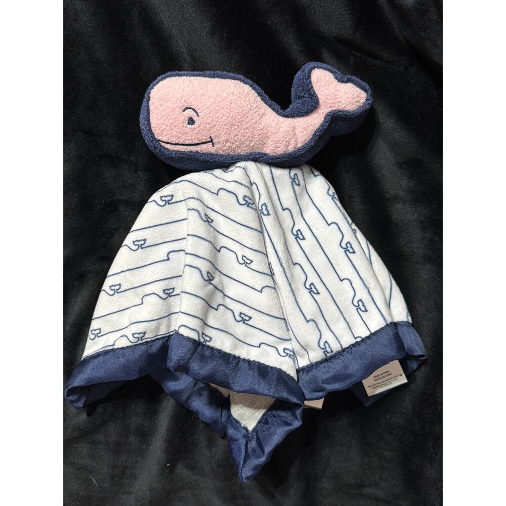 Vineyard Vines x Target Pink Whale Baby Security Blanket Loveyt